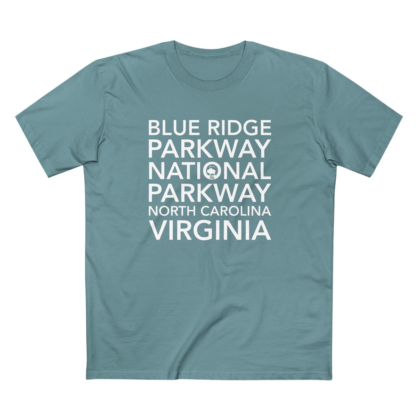 Blue Ridge Parkway T-Shirt Block Text