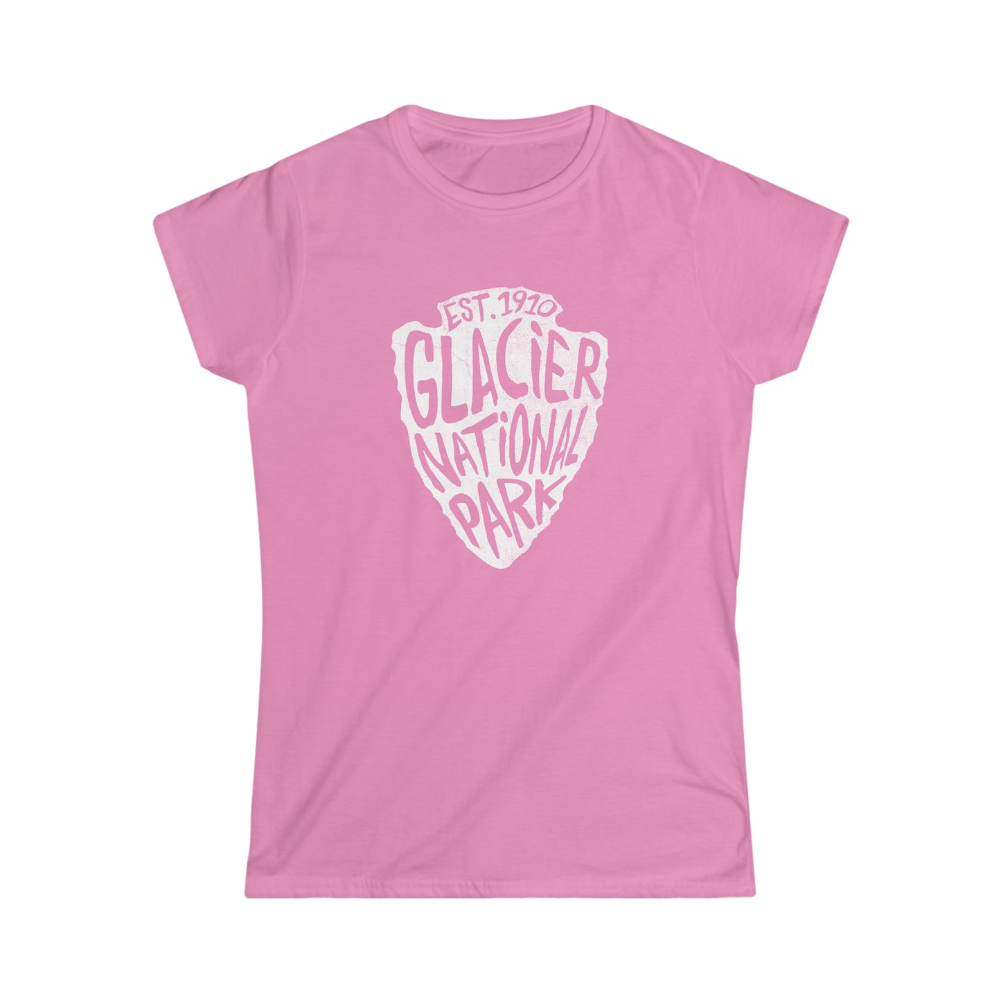 Glacier National Park Women's T-Shirt - Arrowhead Design