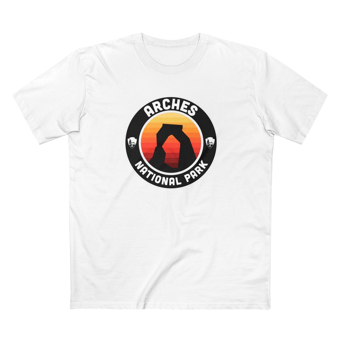 Arches National Park T-Shirt - Round Badge Design