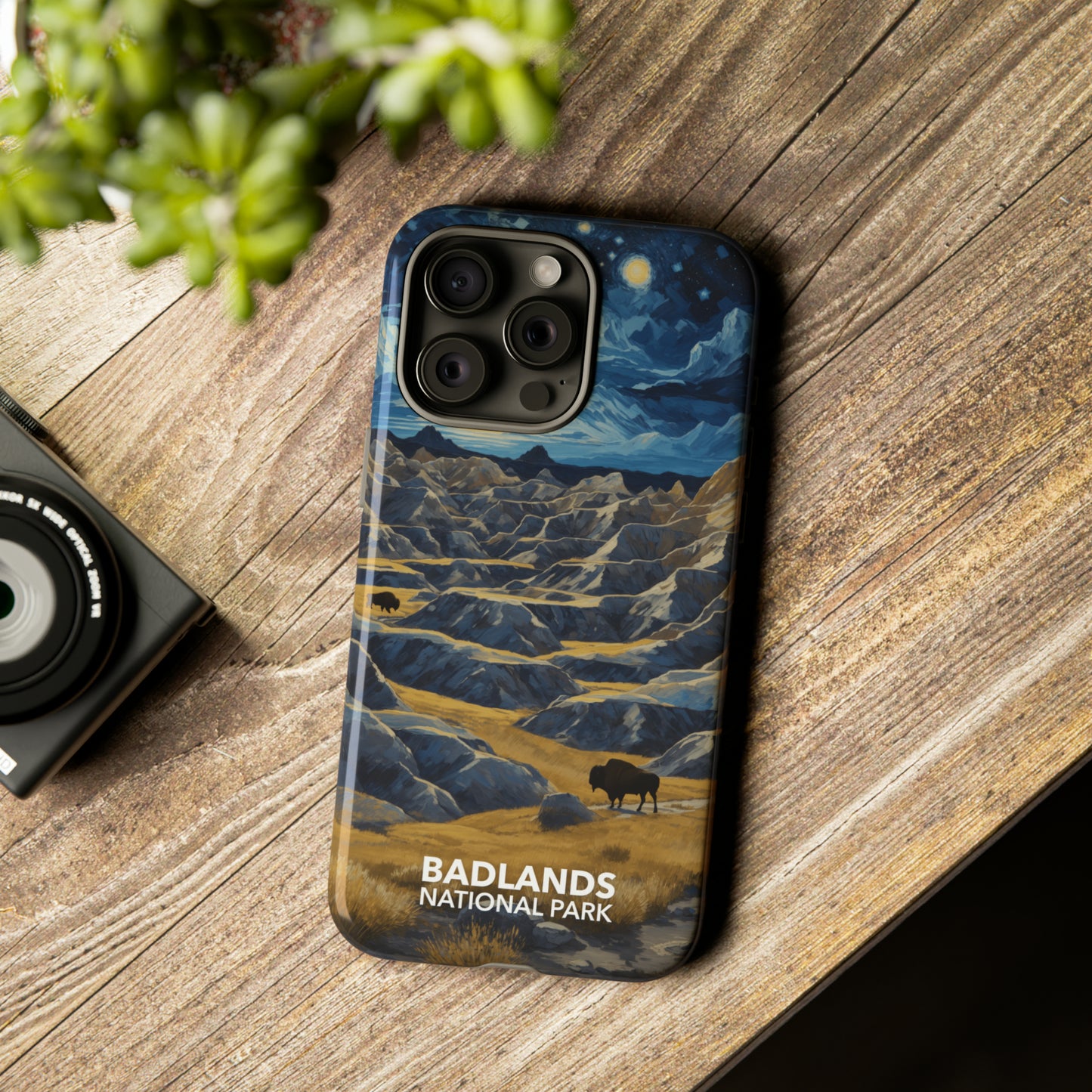 Badlands National Park Phone Case - Starry Night