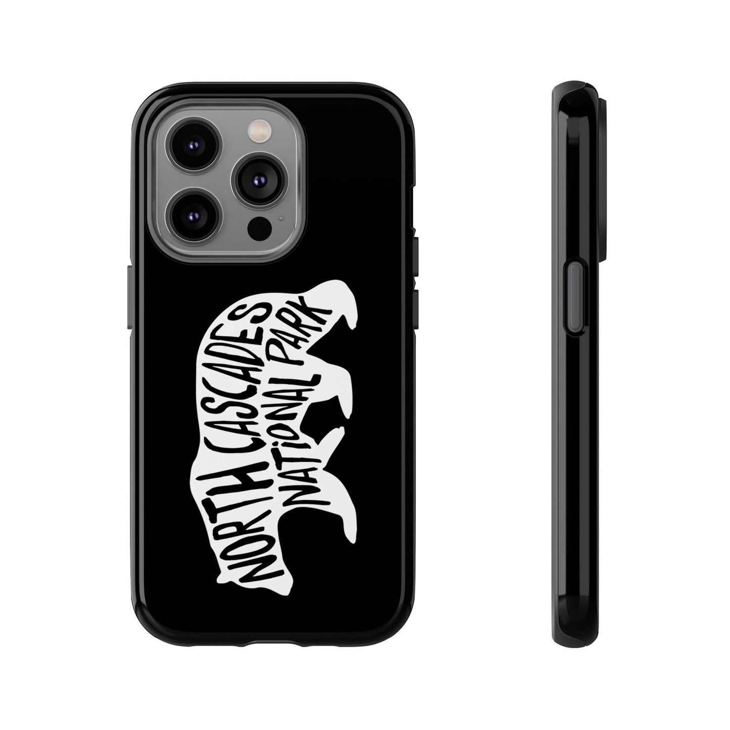 North Cascades National Park Phone Case - Black Bear Design