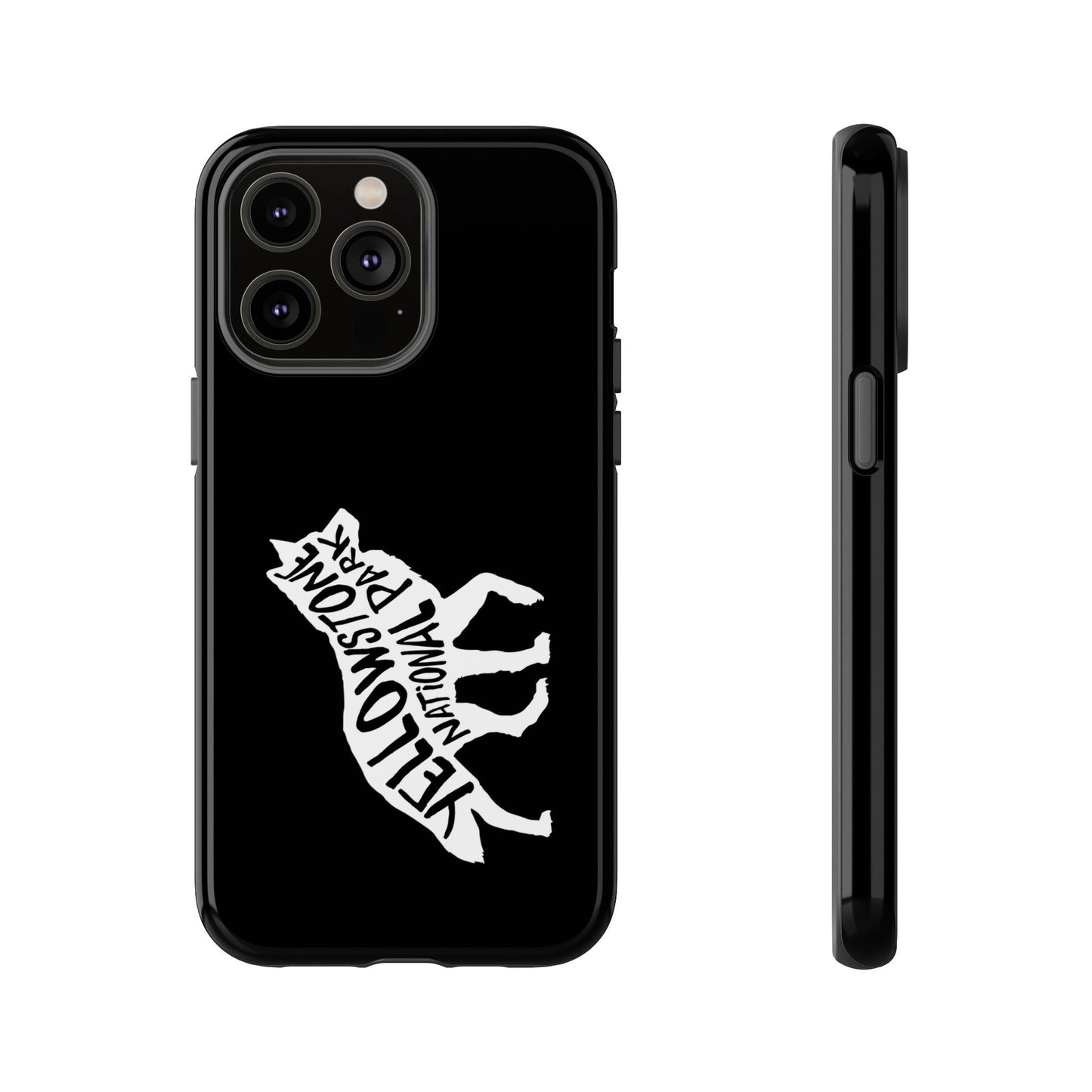 Yellowstone National Park Phone Case - Wolf Design