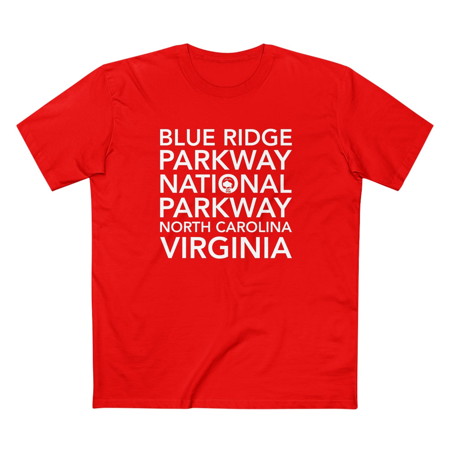 Blue Ridge Parkway T-Shirt Block Text