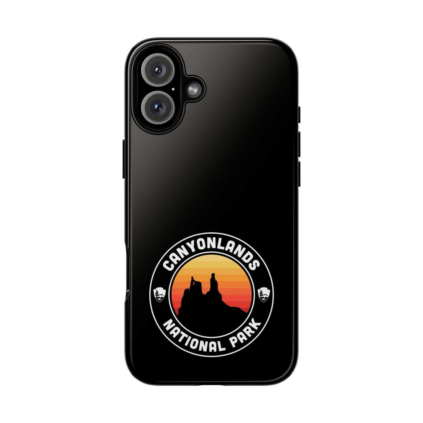 Canyonlands National Park Phone Case - Round Emblem Design