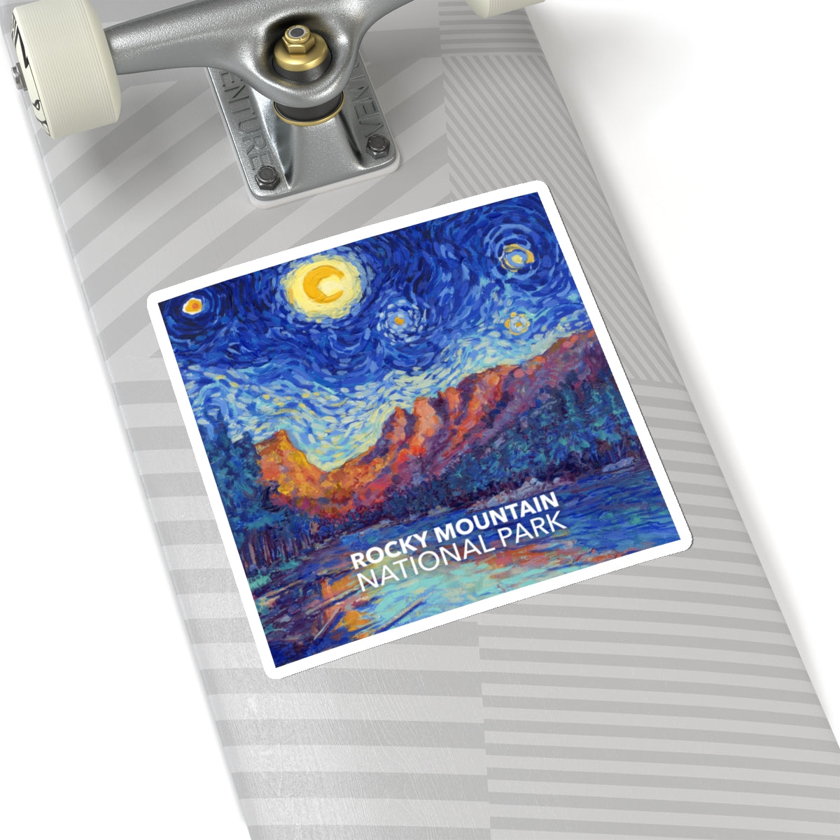 Rocky Mountain National Park Sticker - The Starry Night