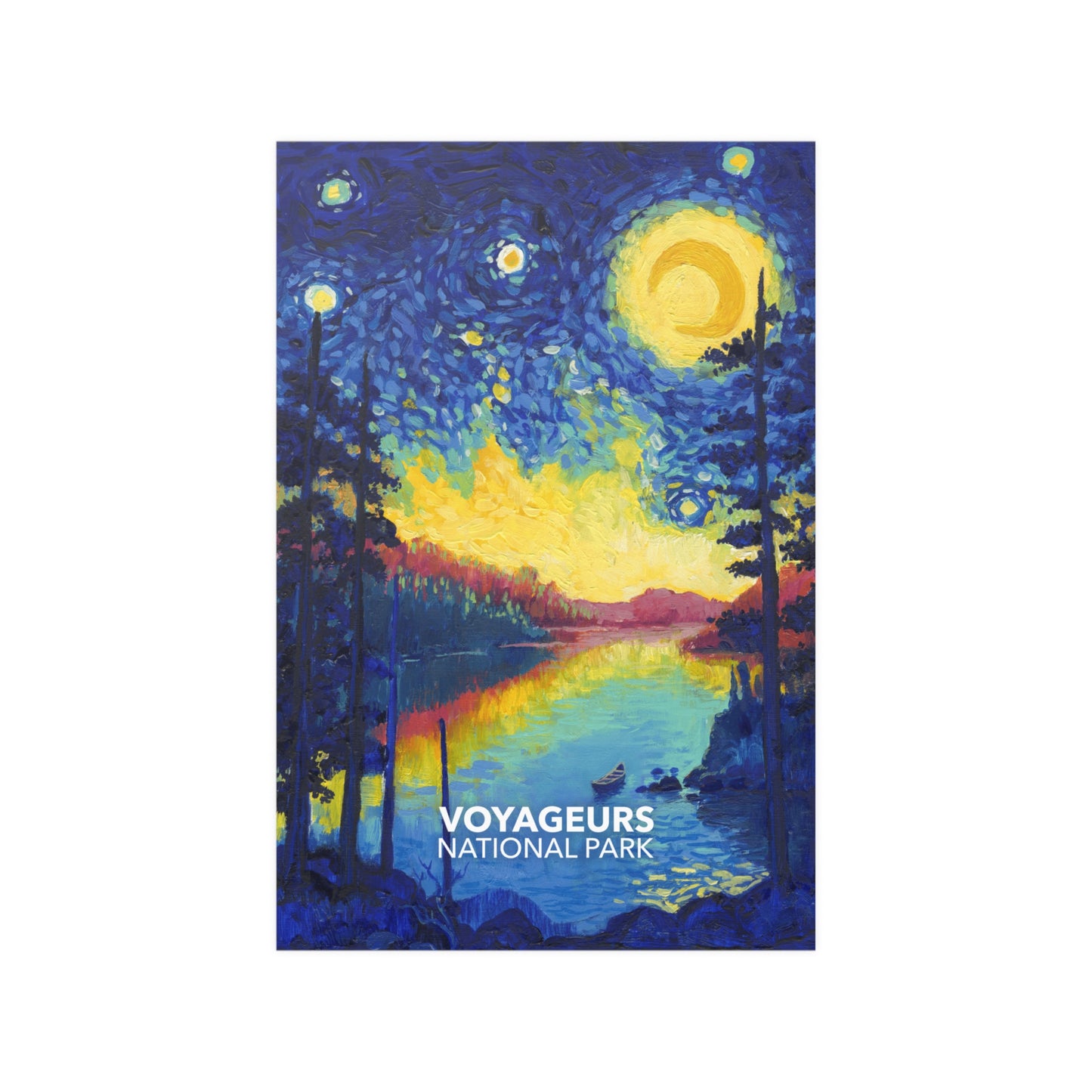 Voyageurs National Park Poster - Starry Night