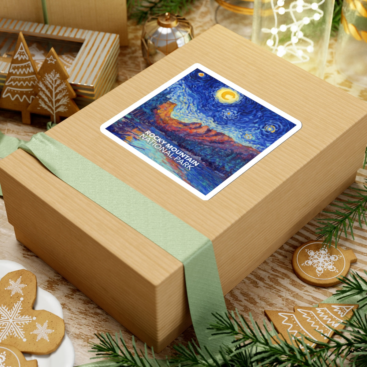 Rocky Mountain National Park Sticker - The Starry Night