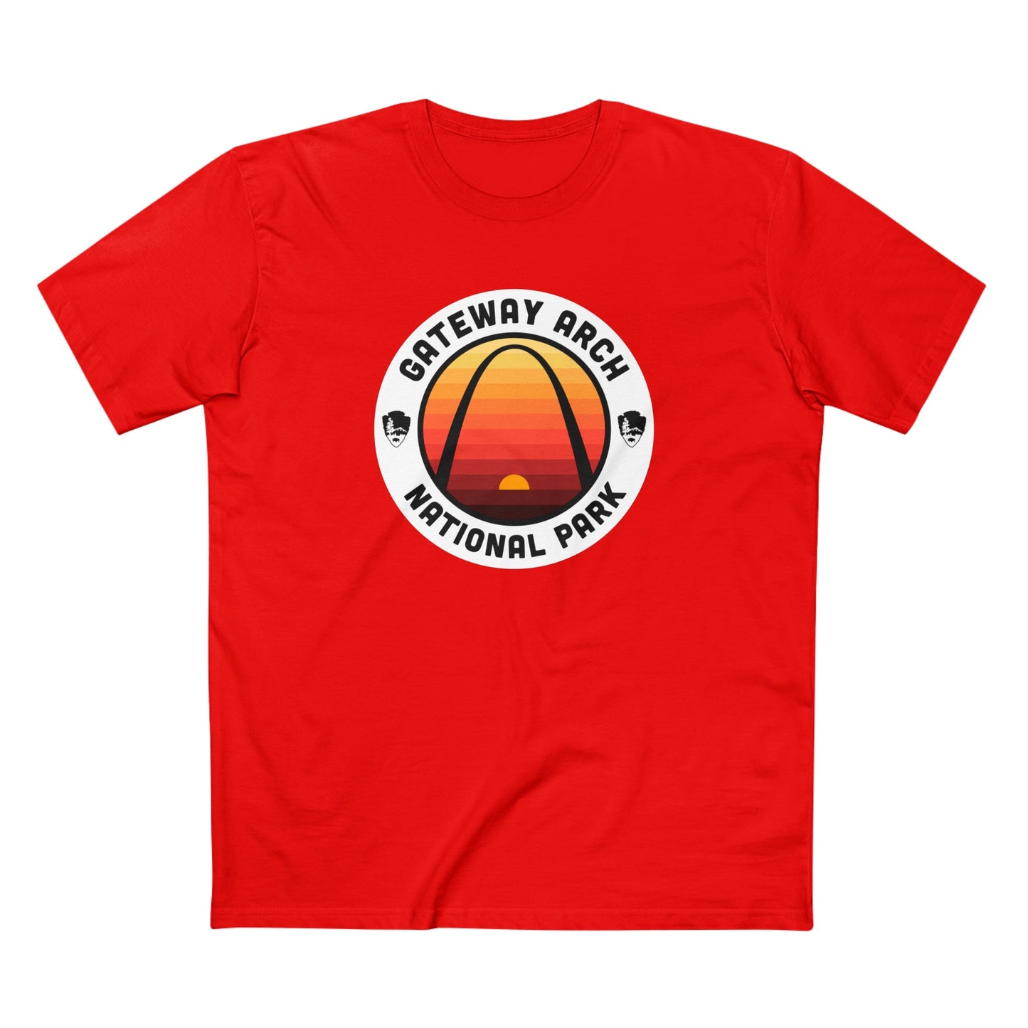 Gateway Arch National Park T-Shirt - Round Badge Design