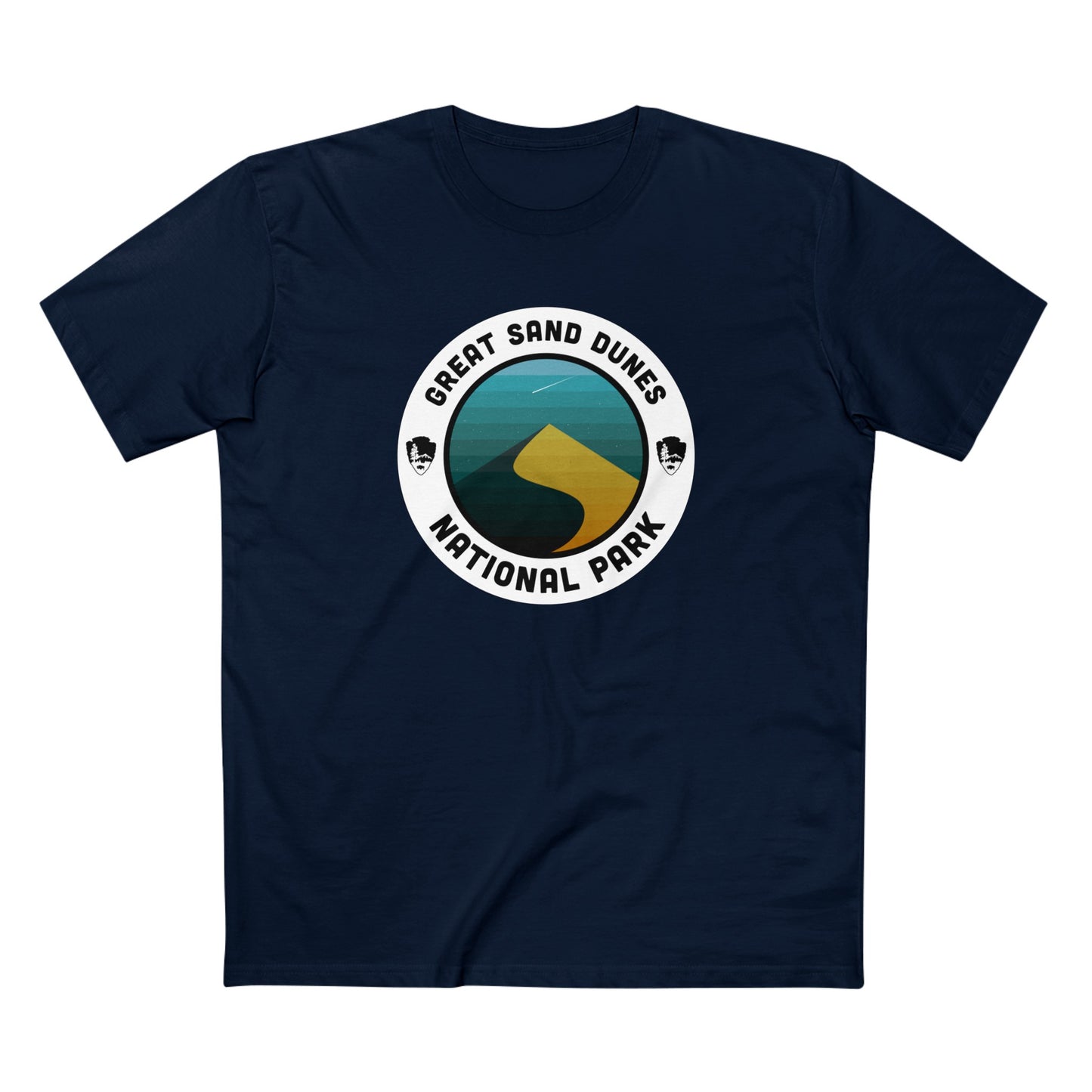 Great Sand Dunes National Park T-Shirt - Round Badge Design