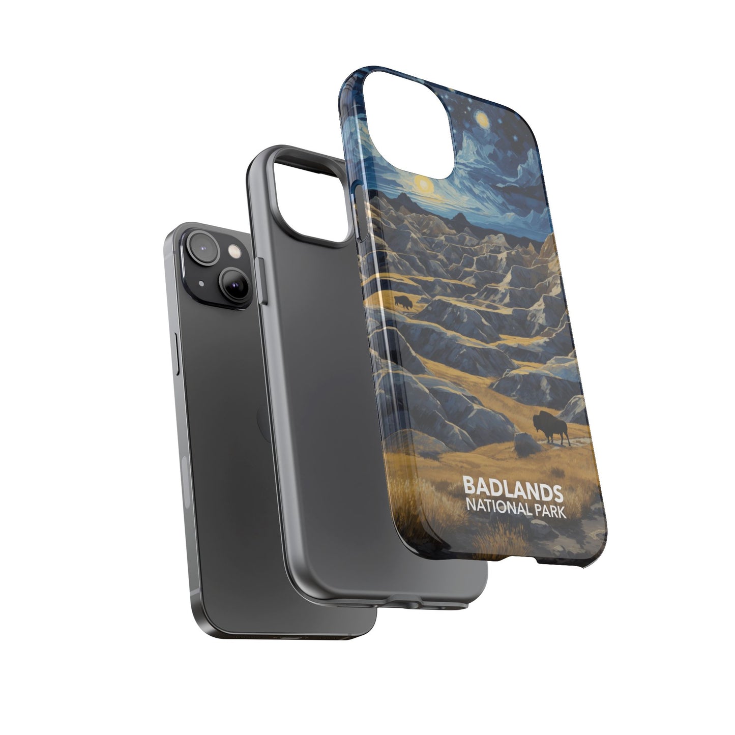 Badlands National Park Phone Case - Starry Night