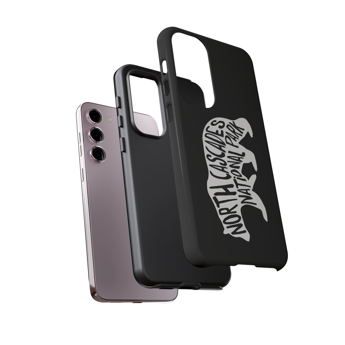 North Cascades National Park Phone Case - Black Bear Design