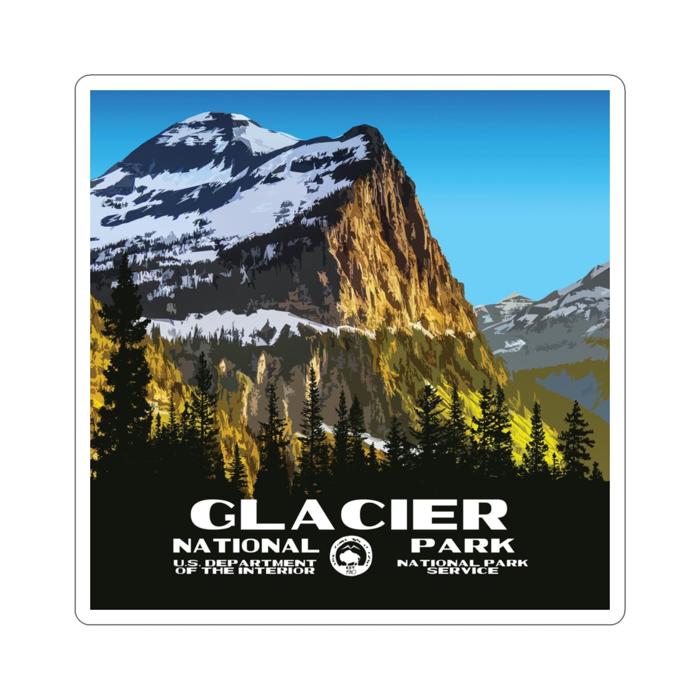 Glacier National Park Sticker