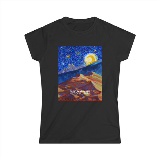 Great sand Dunes National Park T-Shirt - Women's Starry Night