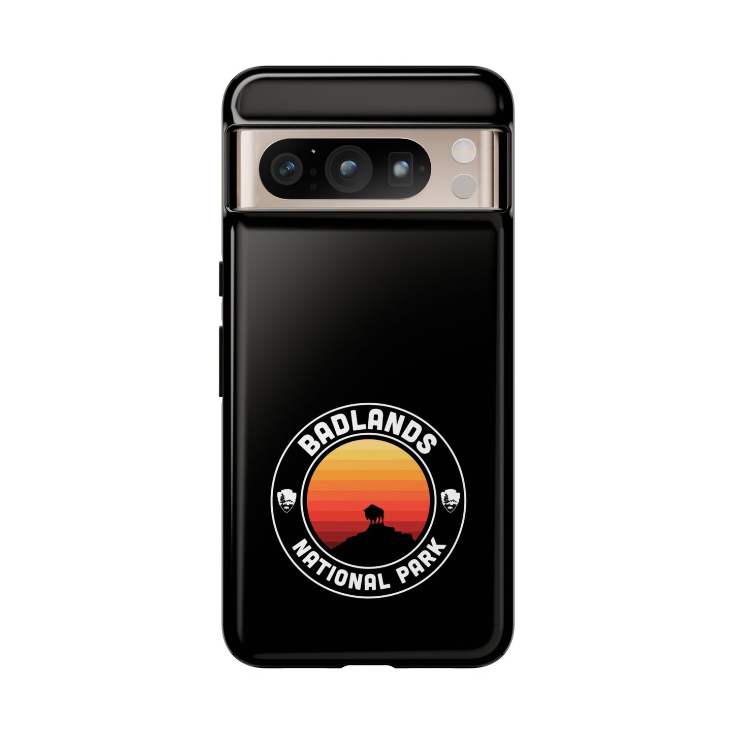 Badlands National Park Phone Case - Round Emblem Design