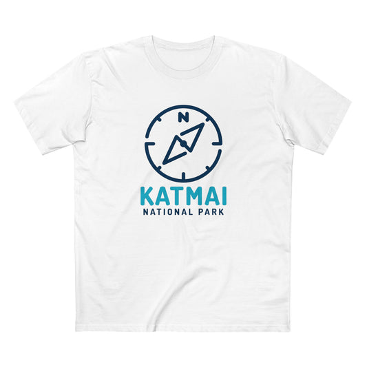 Katmai National Park T-Shirt Compass Design