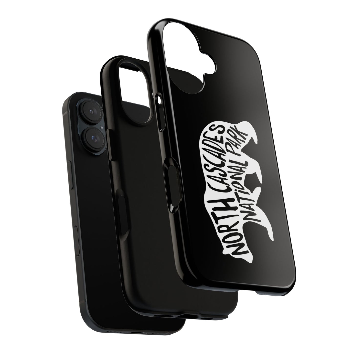 North Cascades National Park Phone Case - Black Bear Design