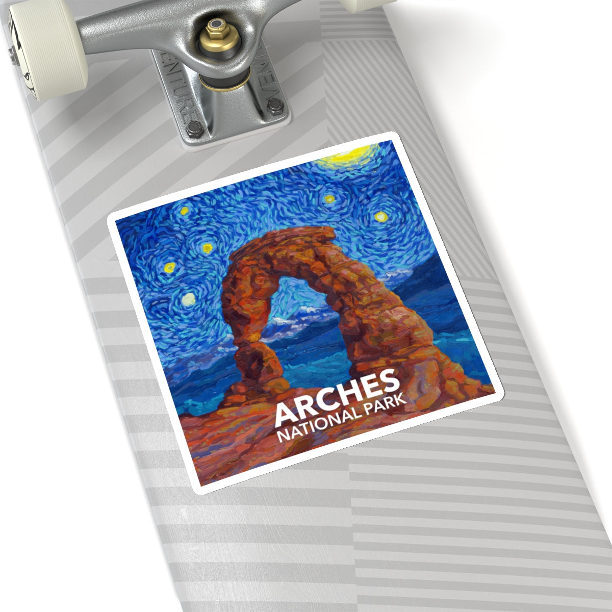 Arches National Park Sticker - The Starry Night