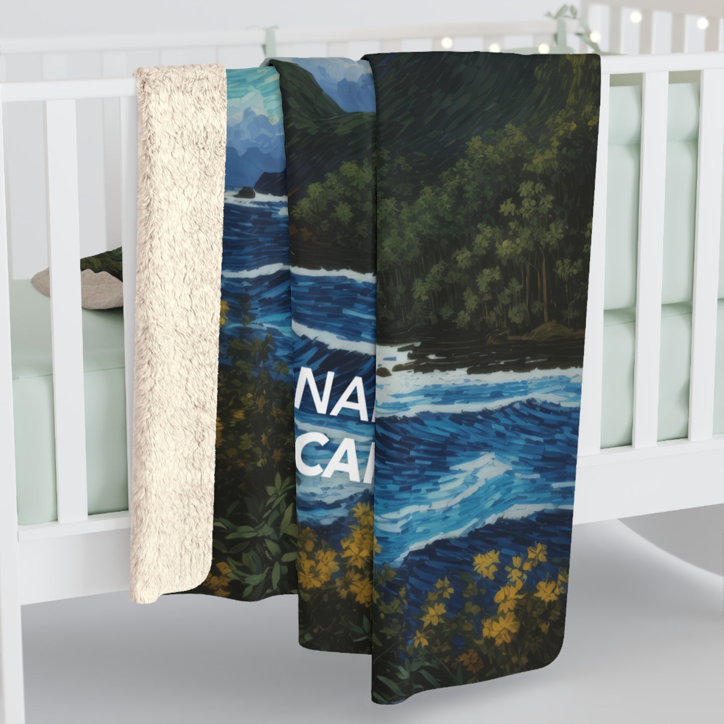 National Park of American Samoa Sherpa Blanket - The Starry Night