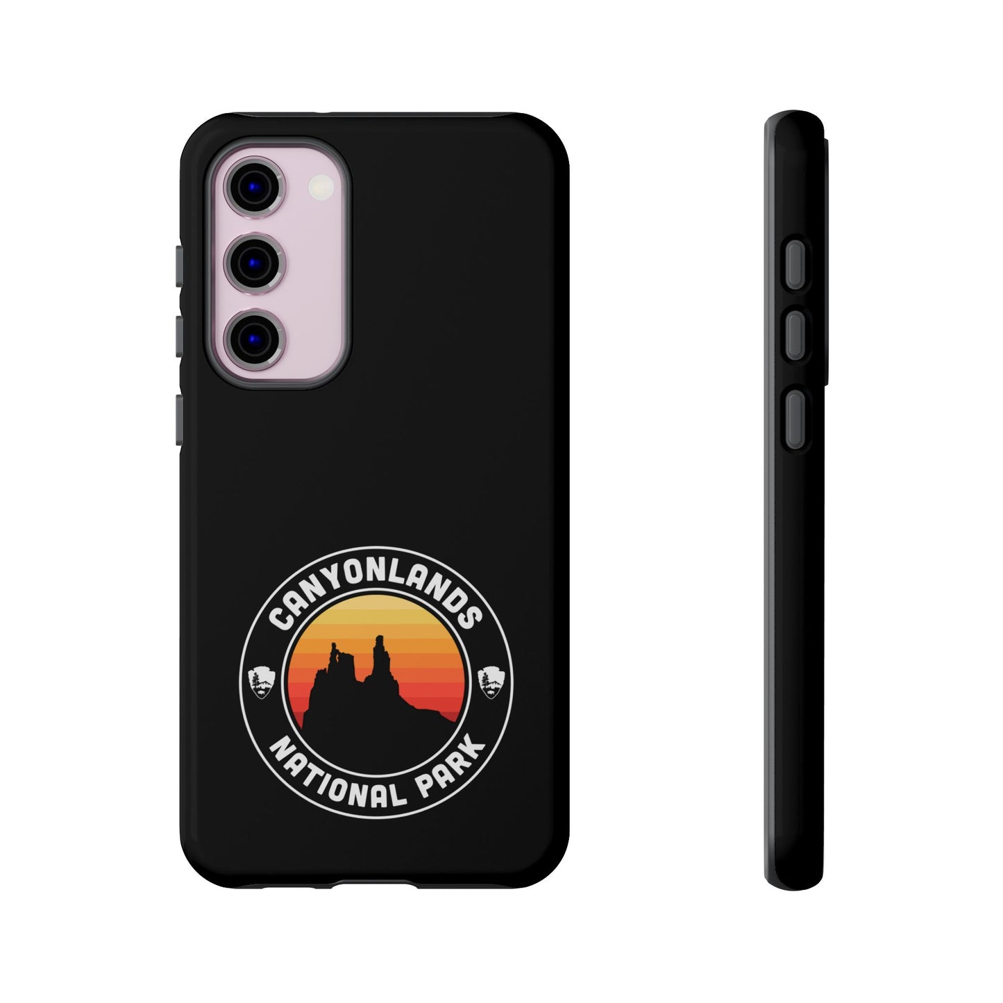 Canyonlands National Park Phone Case - Round Emblem Design