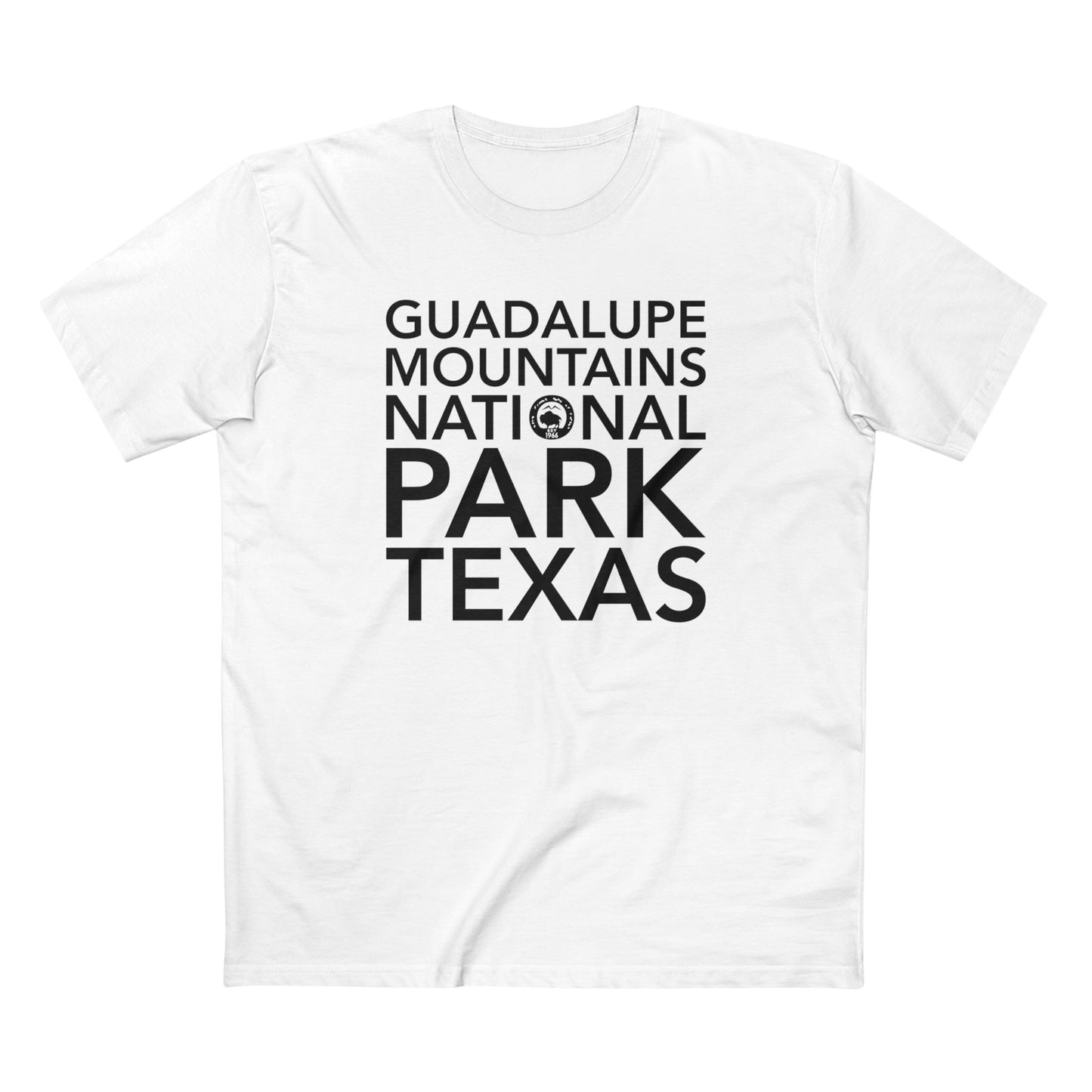 Guadalupe Mountains National Park T-Shirt Block Text