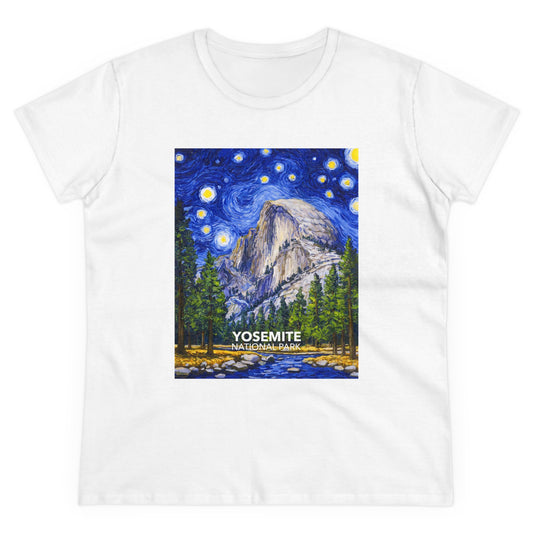 Yosemite National Park T-Shirt - Women's Starry Night