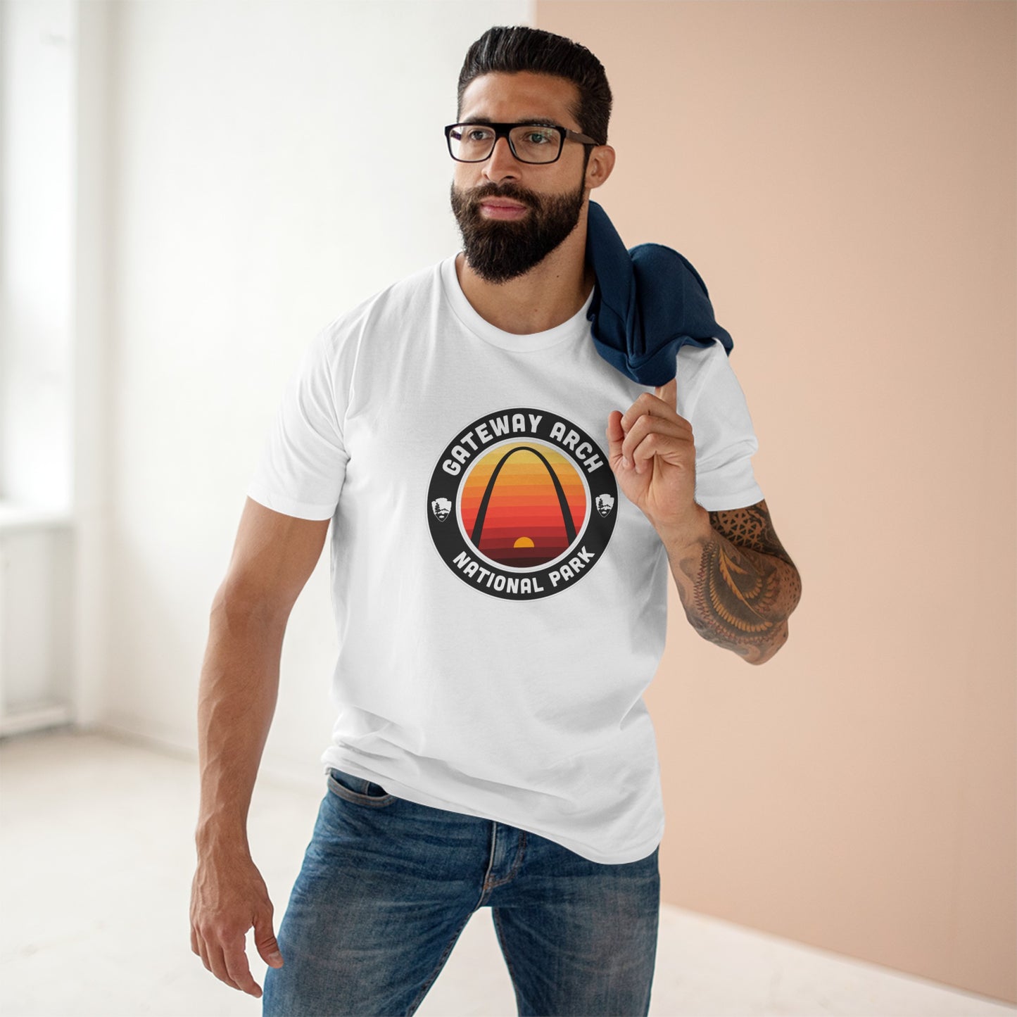 Gateway Arch National Park T-Shirt - Round Badge Design