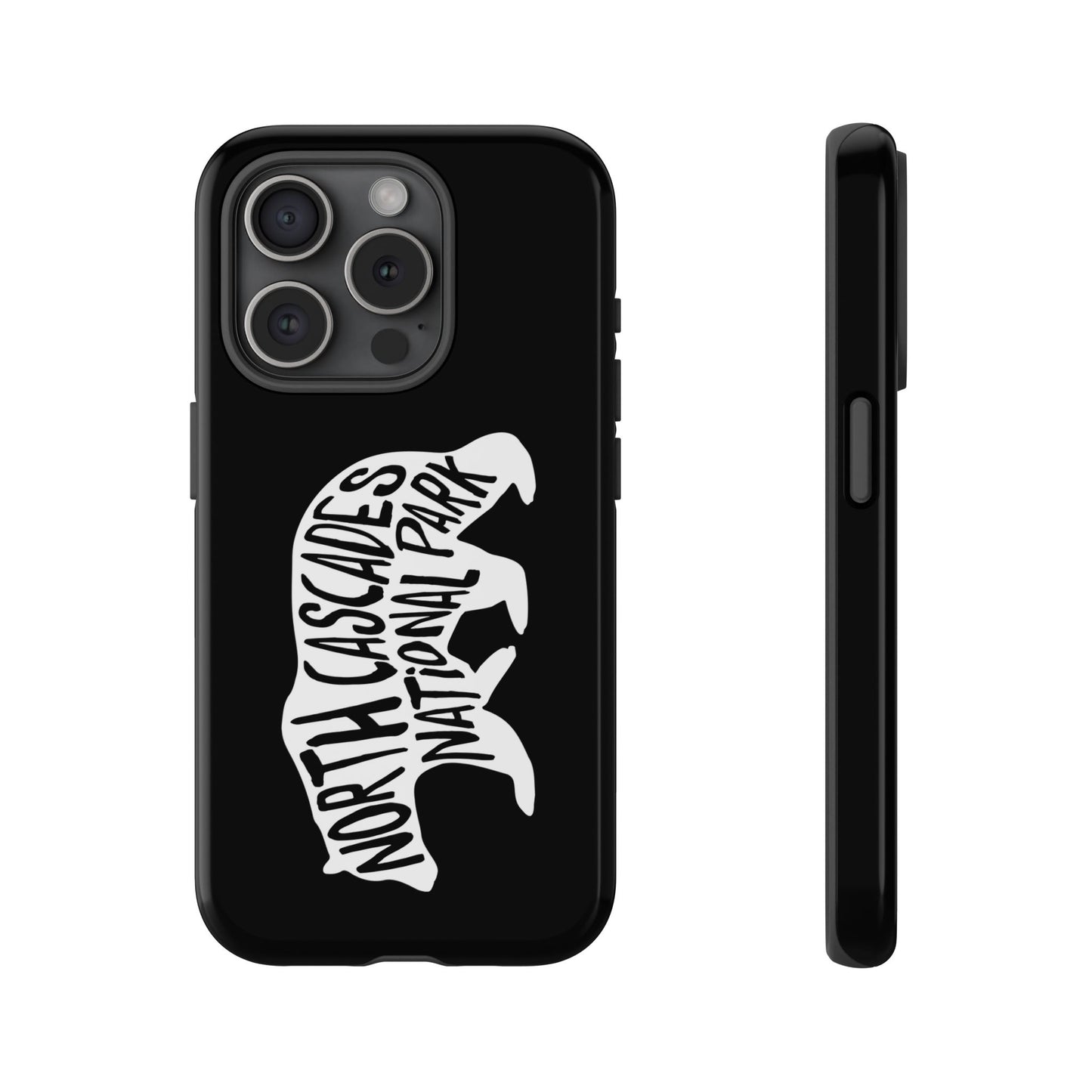 North Cascades National Park Phone Case - Black Bear Design