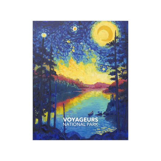 Voyageurs National Park Poster - Starry Night