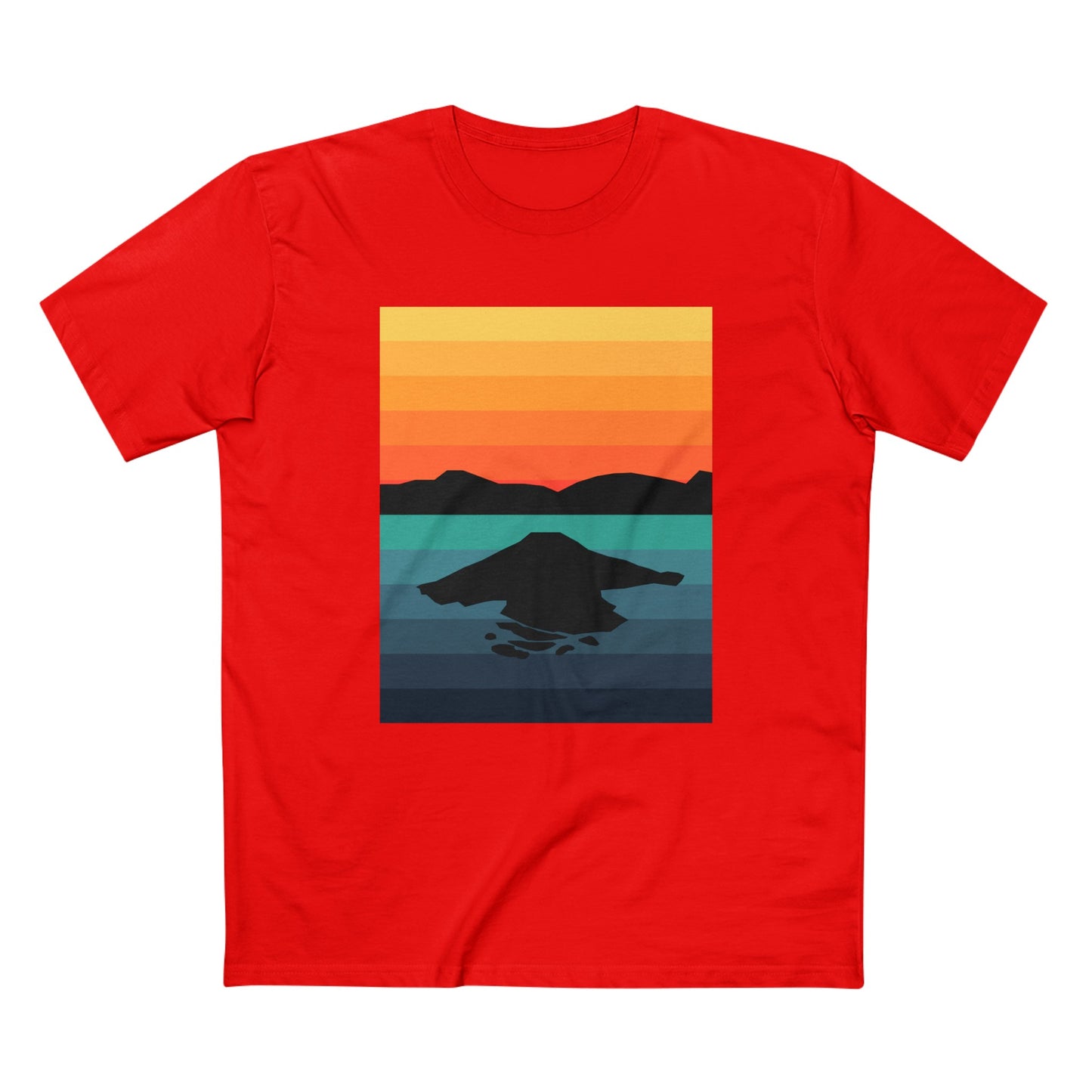 Crater Lake National Park T-Shirt - Gradient Poster Design