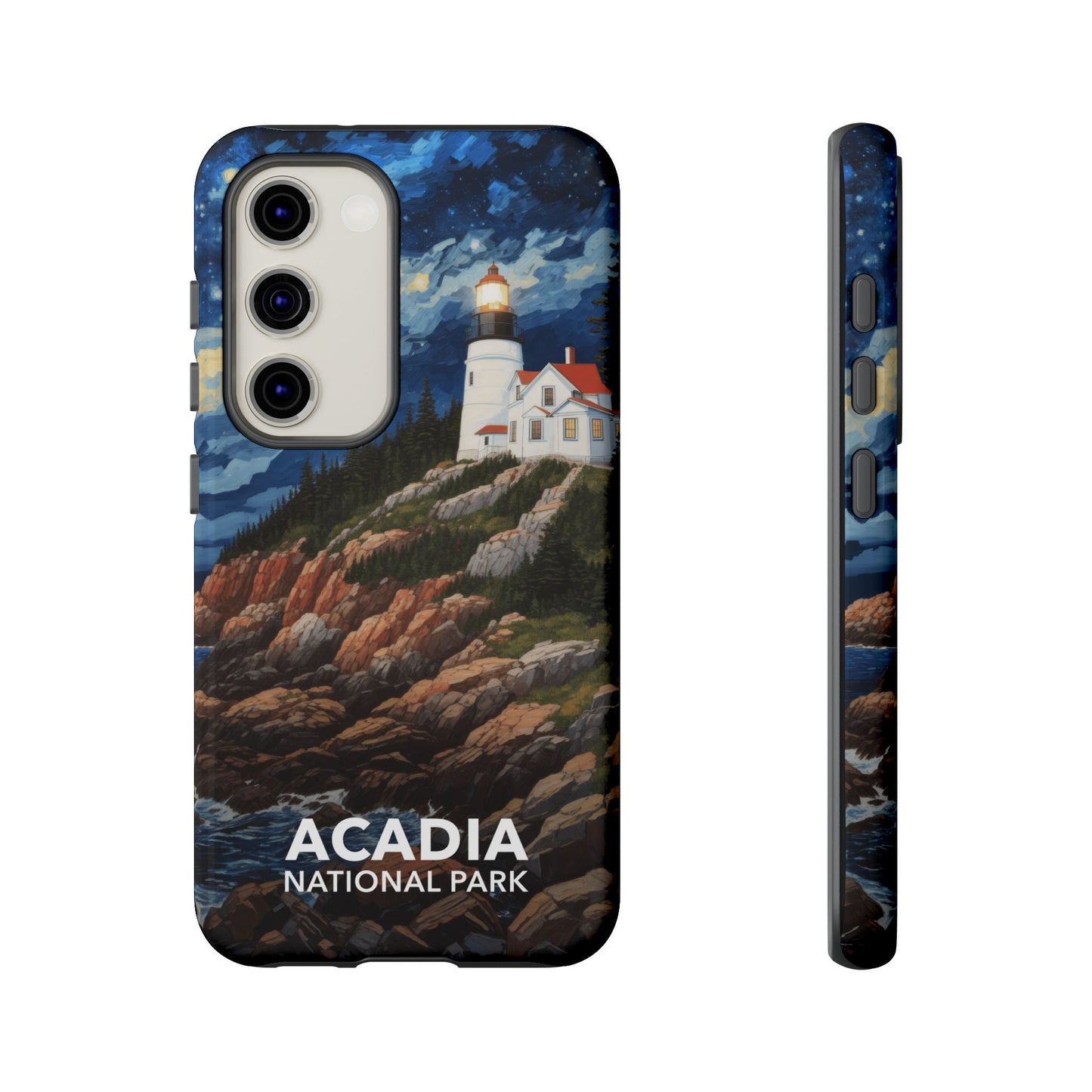 Acadia National Park Phone Case - Starry Night Lighthouse