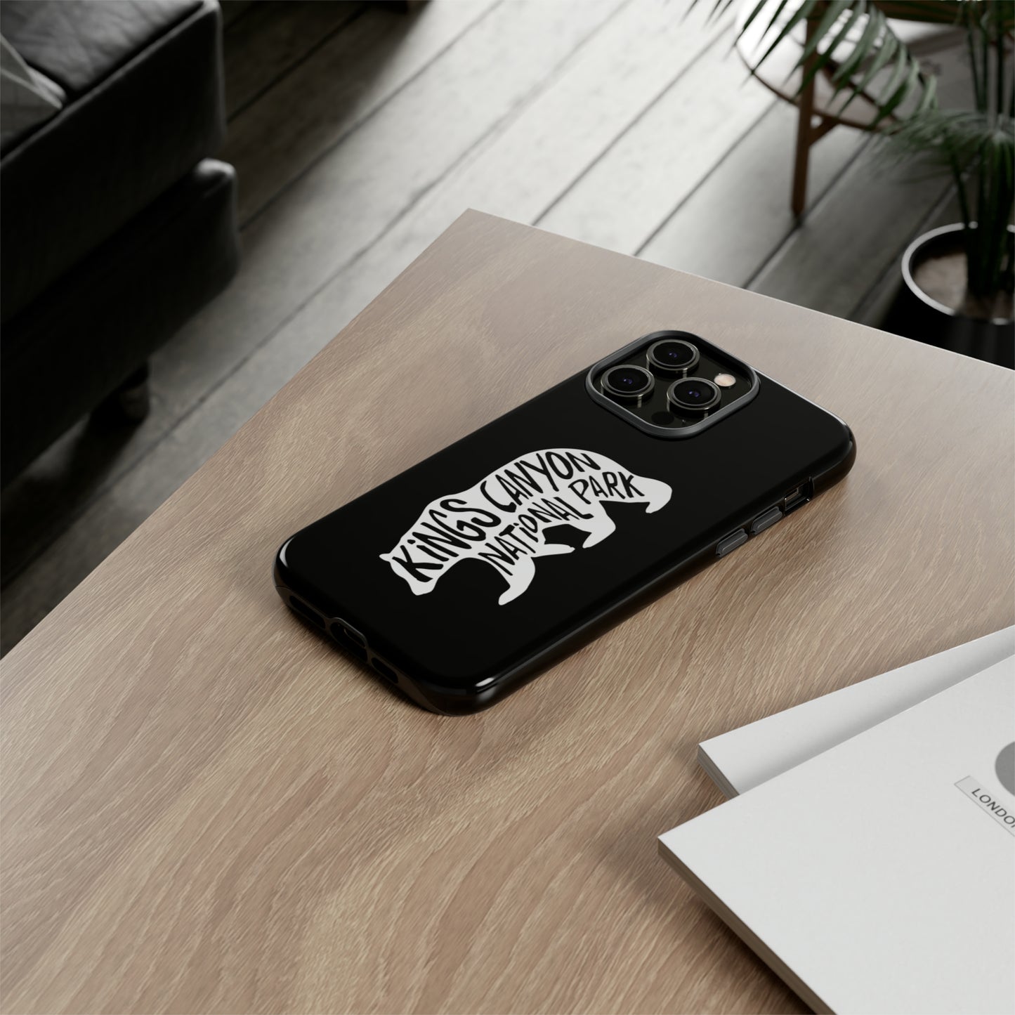 Kings Canyon National Park Phone Case - Black Bear Design