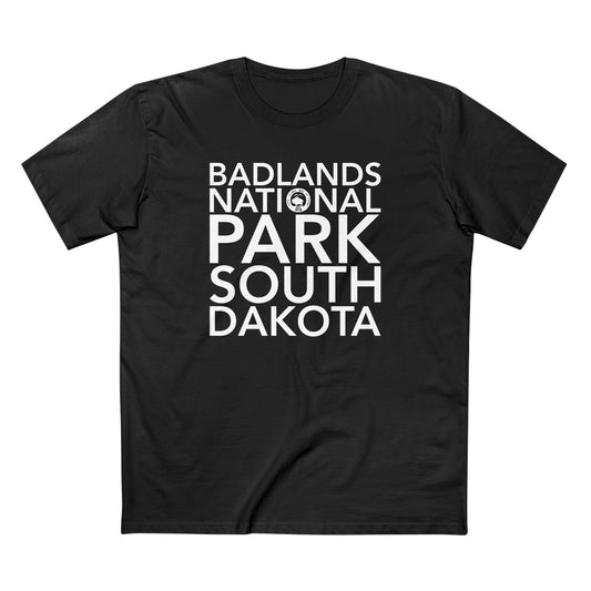 Badlands National Park T-Shirt Block Text