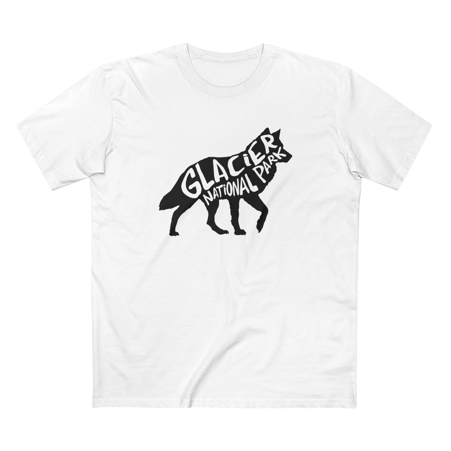 Glacier National Park T-Shirt - Gray Wolf
