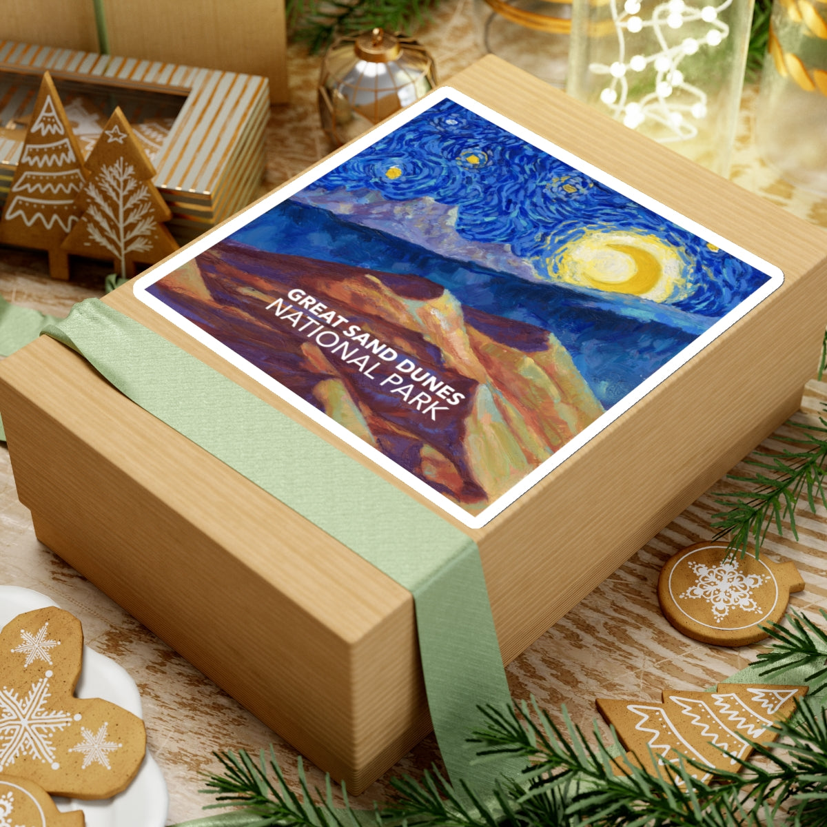 Great Sand Dunes National Park Sticker - The Starry Night