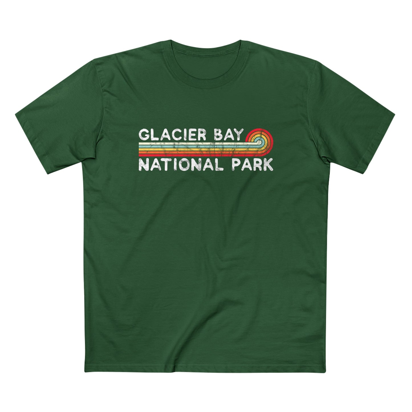 Glacier Bay National Park T-Shirt - Vintage Stretched Sunrise