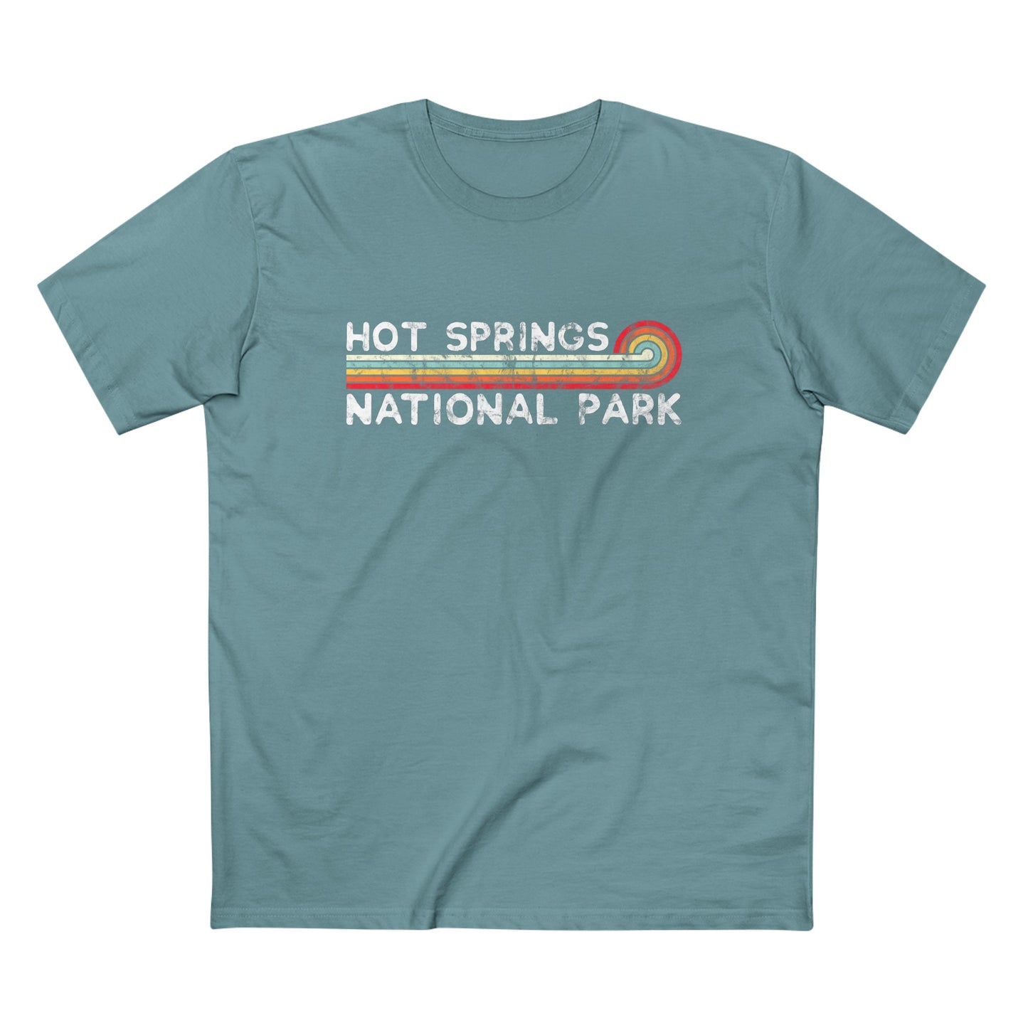 Hot Springs National Park T-Shirt - Vintage Stretched Sunrise