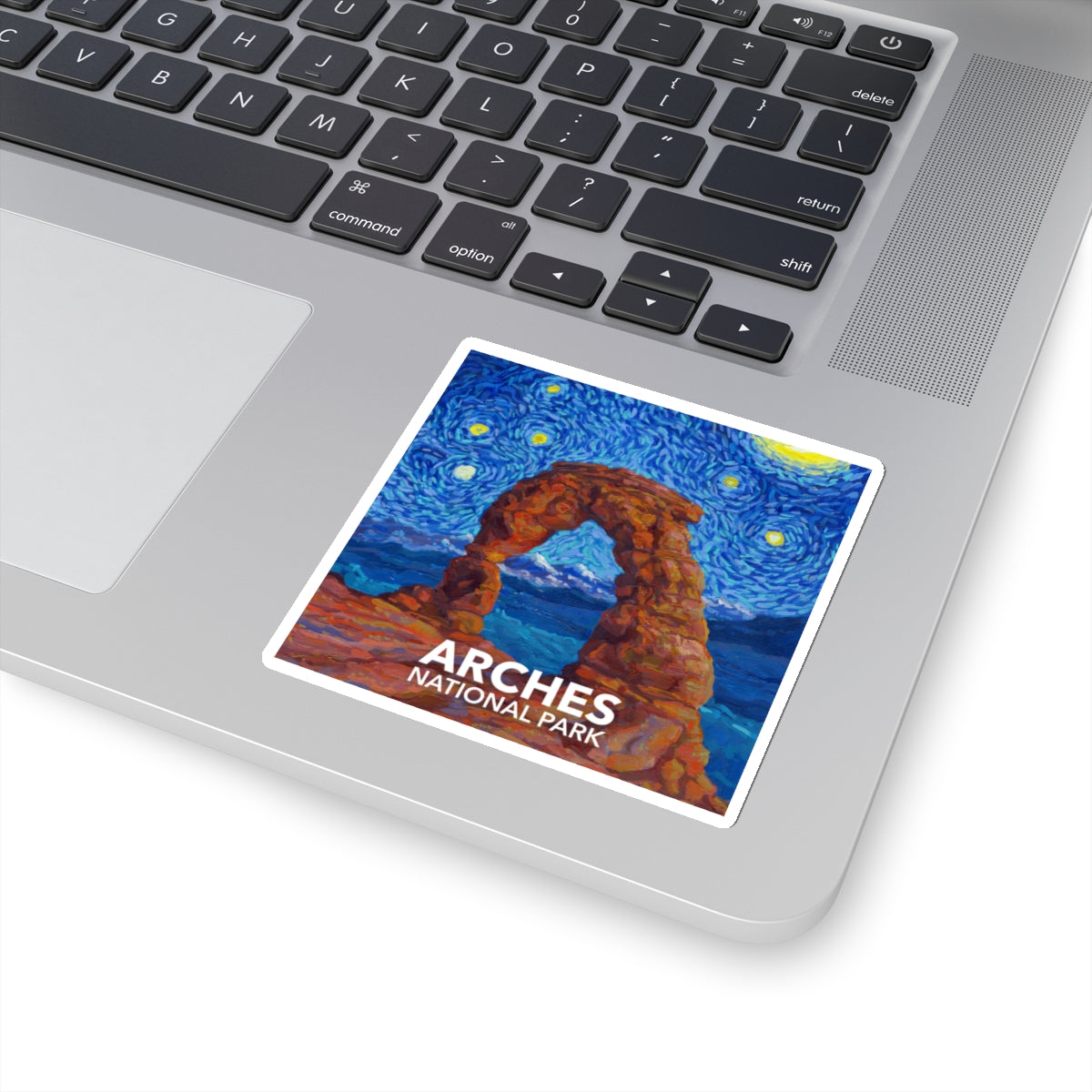 Arches National Park Sticker - The Starry Night