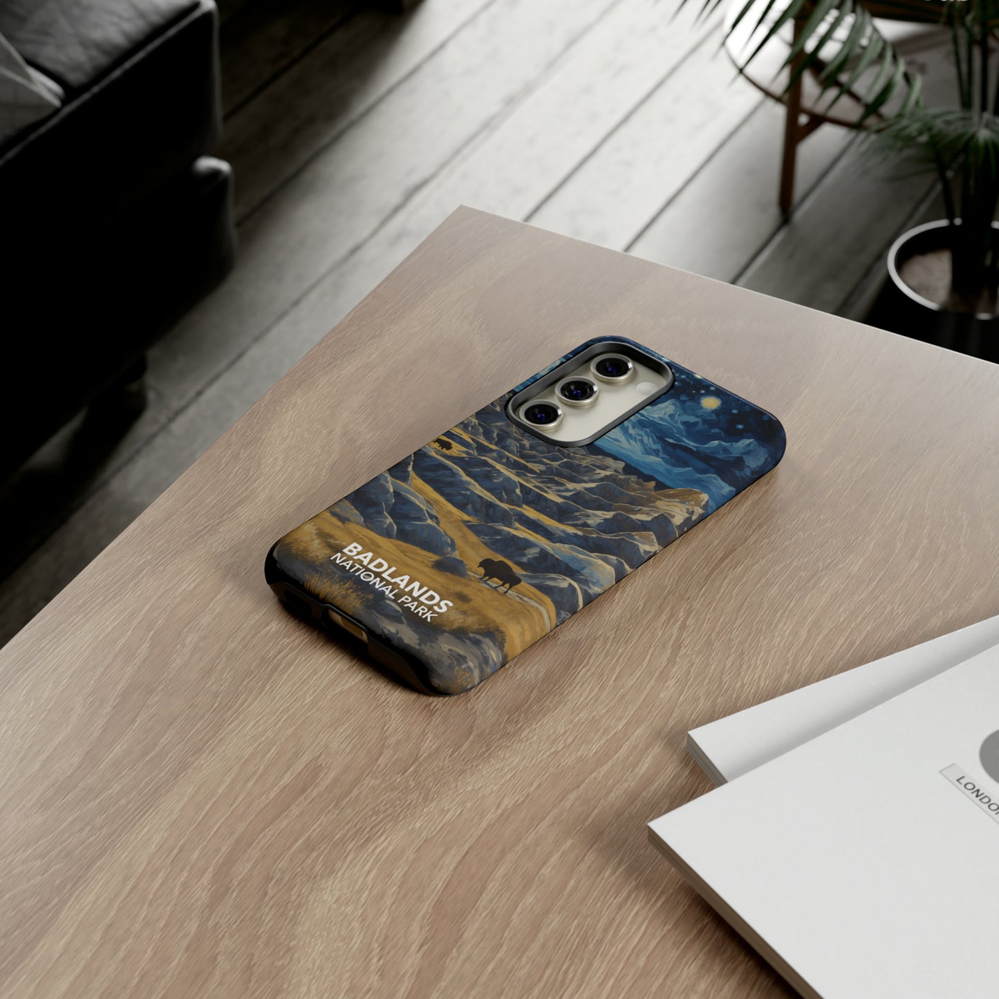 Badlands National Park Phone Case - Starry Night