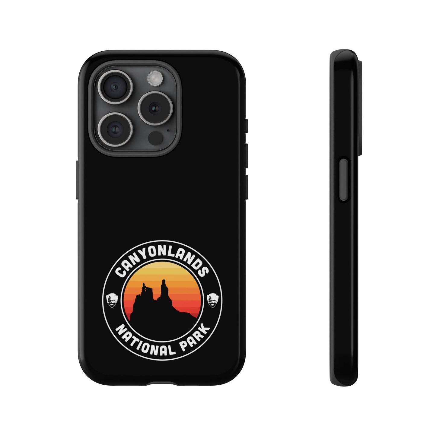 Canyonlands National Park Phone Case - Round Emblem Design