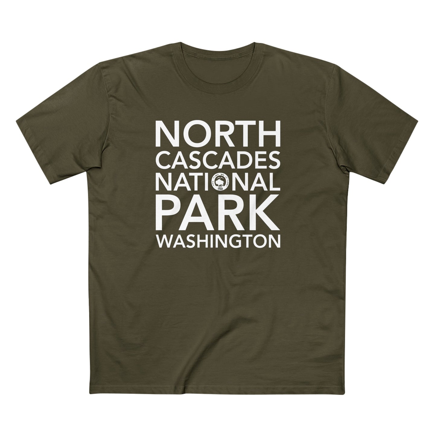 North Cascades National Park T-Shirt Block Text