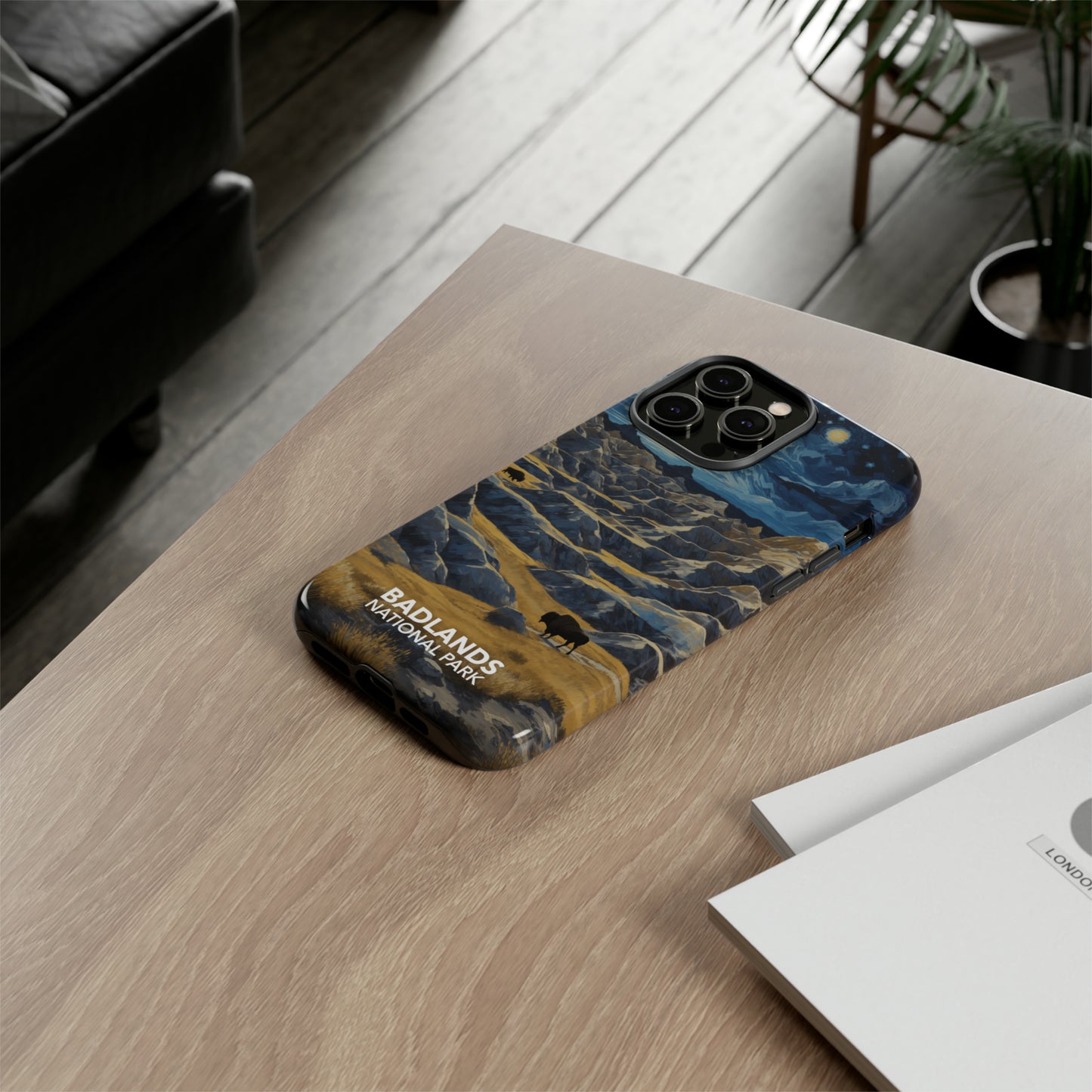 Badlands National Park Phone Case - Starry Night