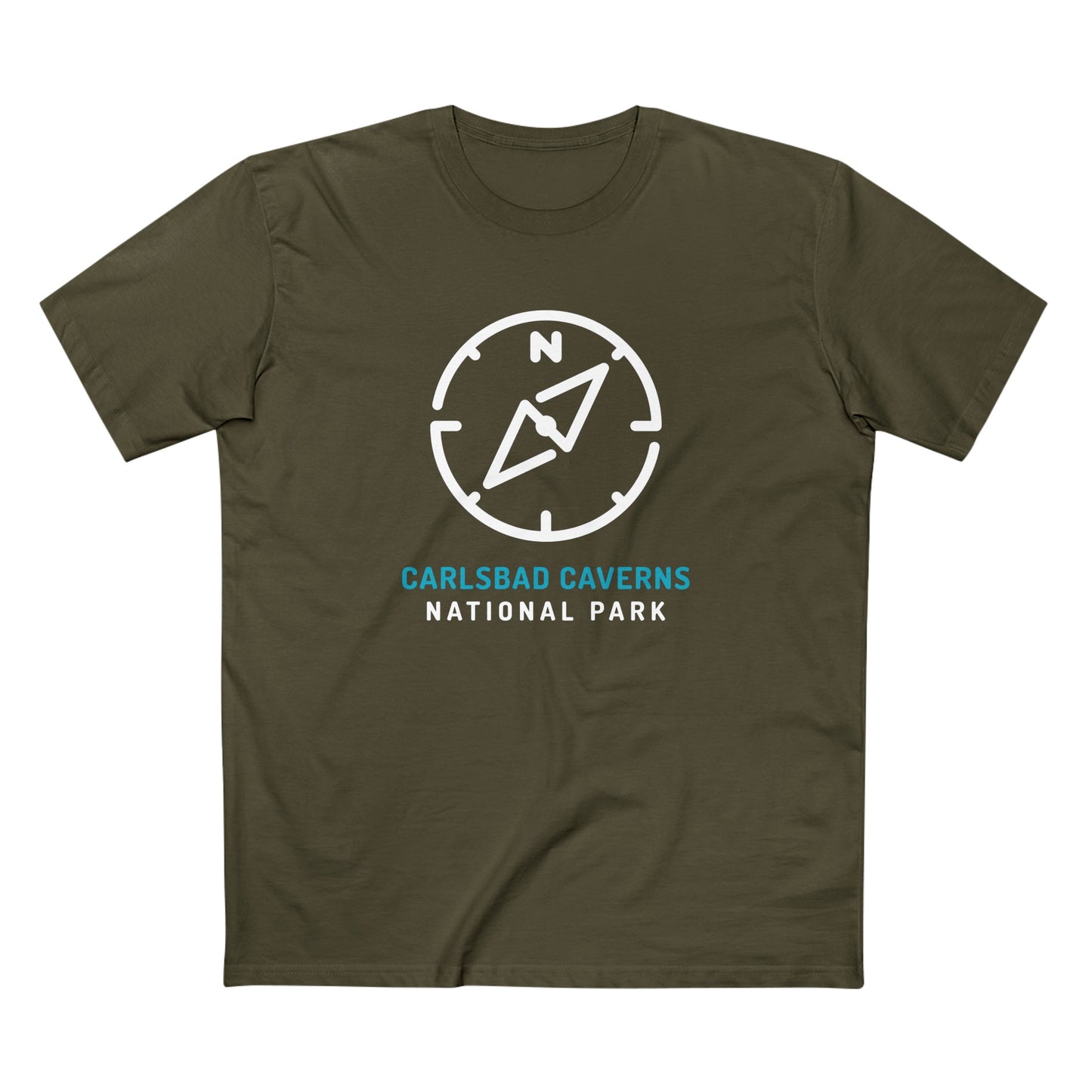 Carlsbad Caverns National Park T-Shirt Compass Design