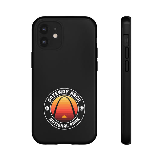 Gateway Arch National Park Phone Case - Round Emblem Design