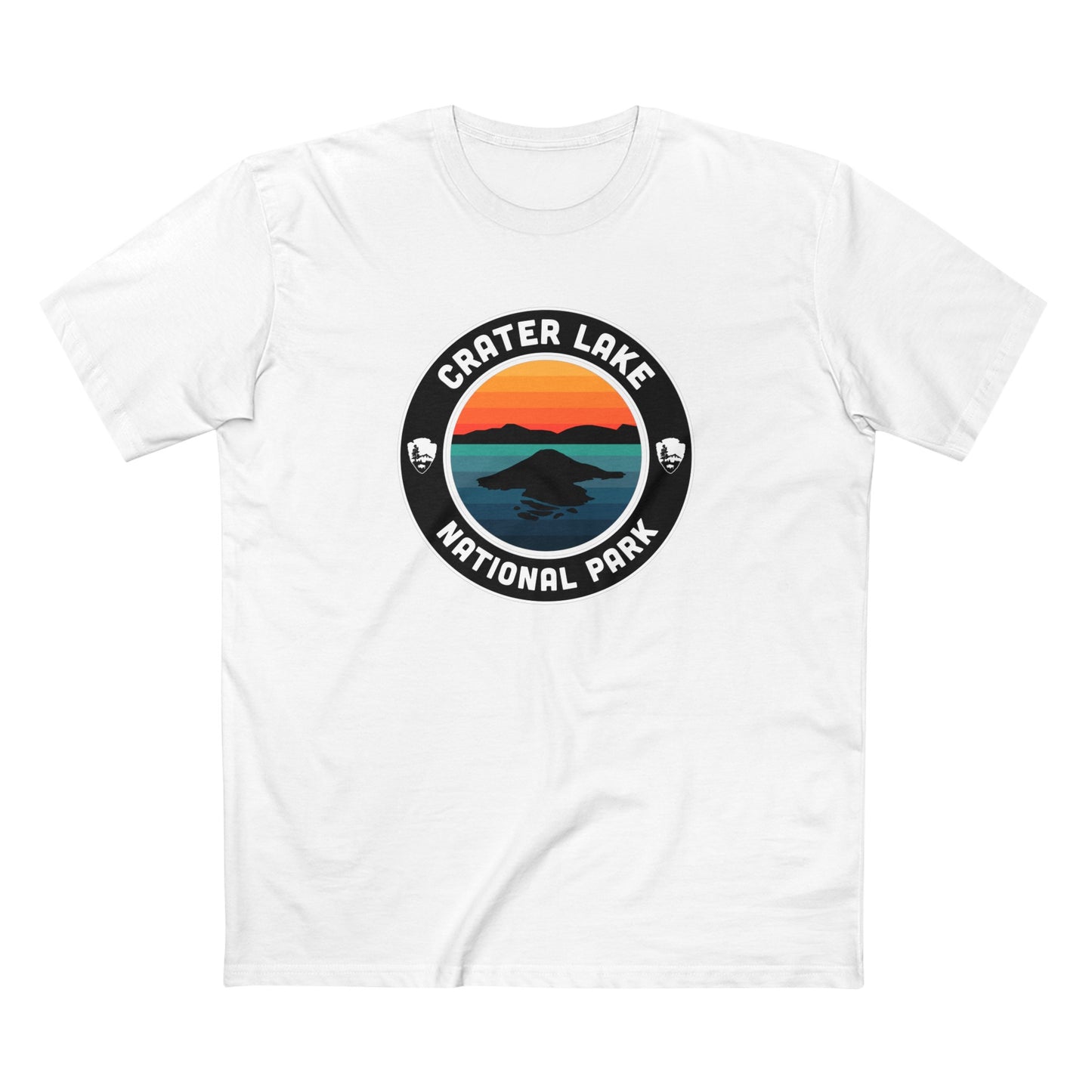 Crater Lake National Park T-Shirt - Round Badge Design