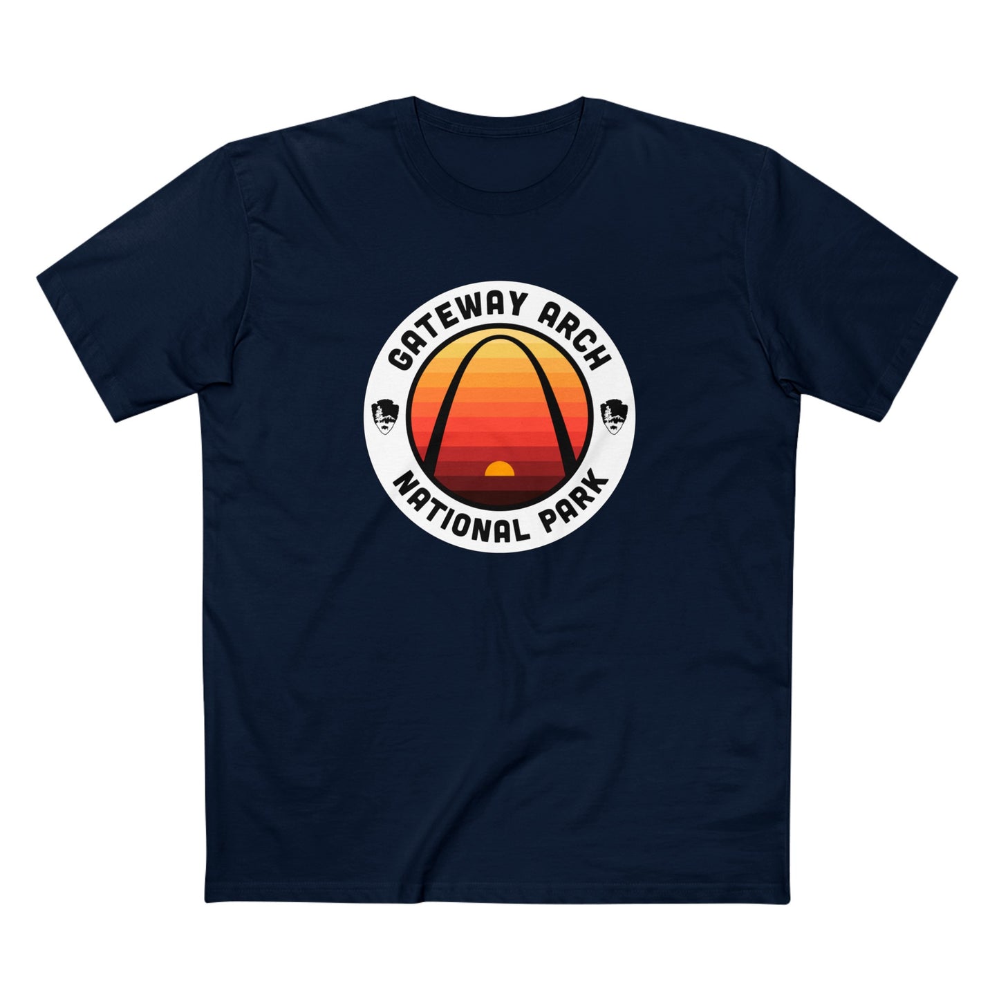 Gateway Arch National Park T-Shirt - Round Badge Design