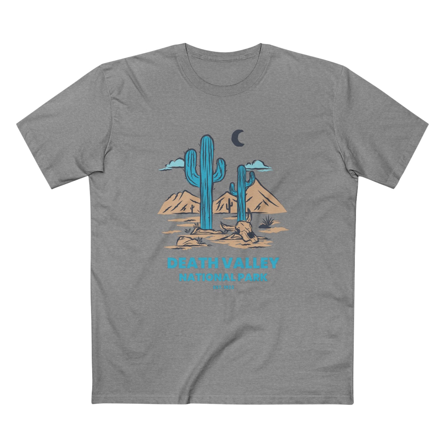 Death Valley National Park T-Shirt - Blue Cacti