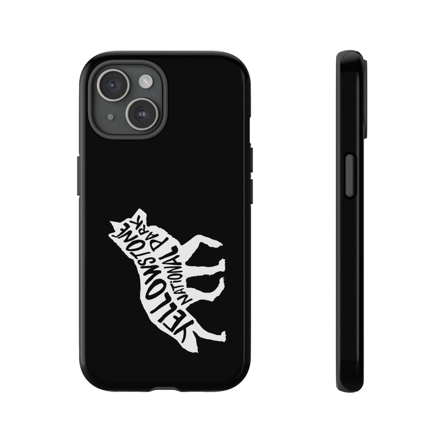 Yellowstone National Park Phone Case - Wolf Design