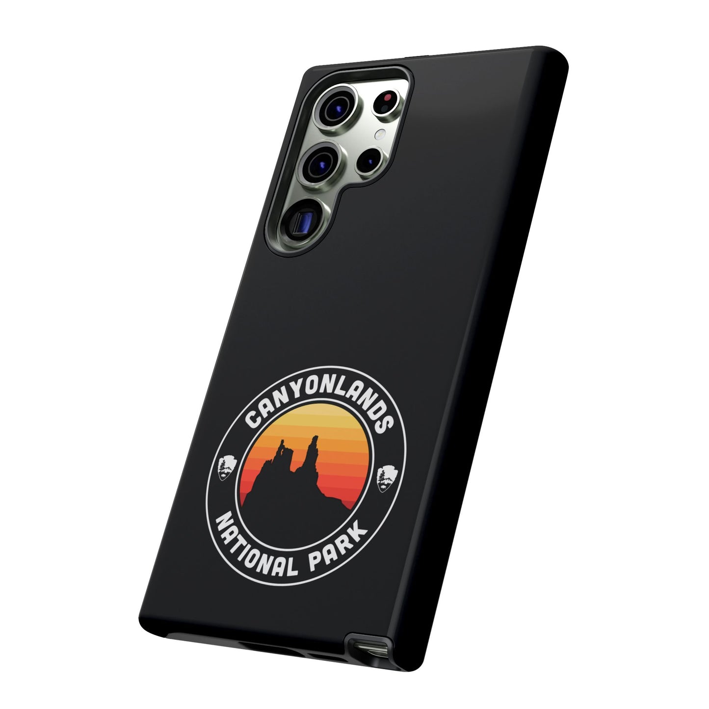 Canyonlands National Park Phone Case - Round Emblem Design