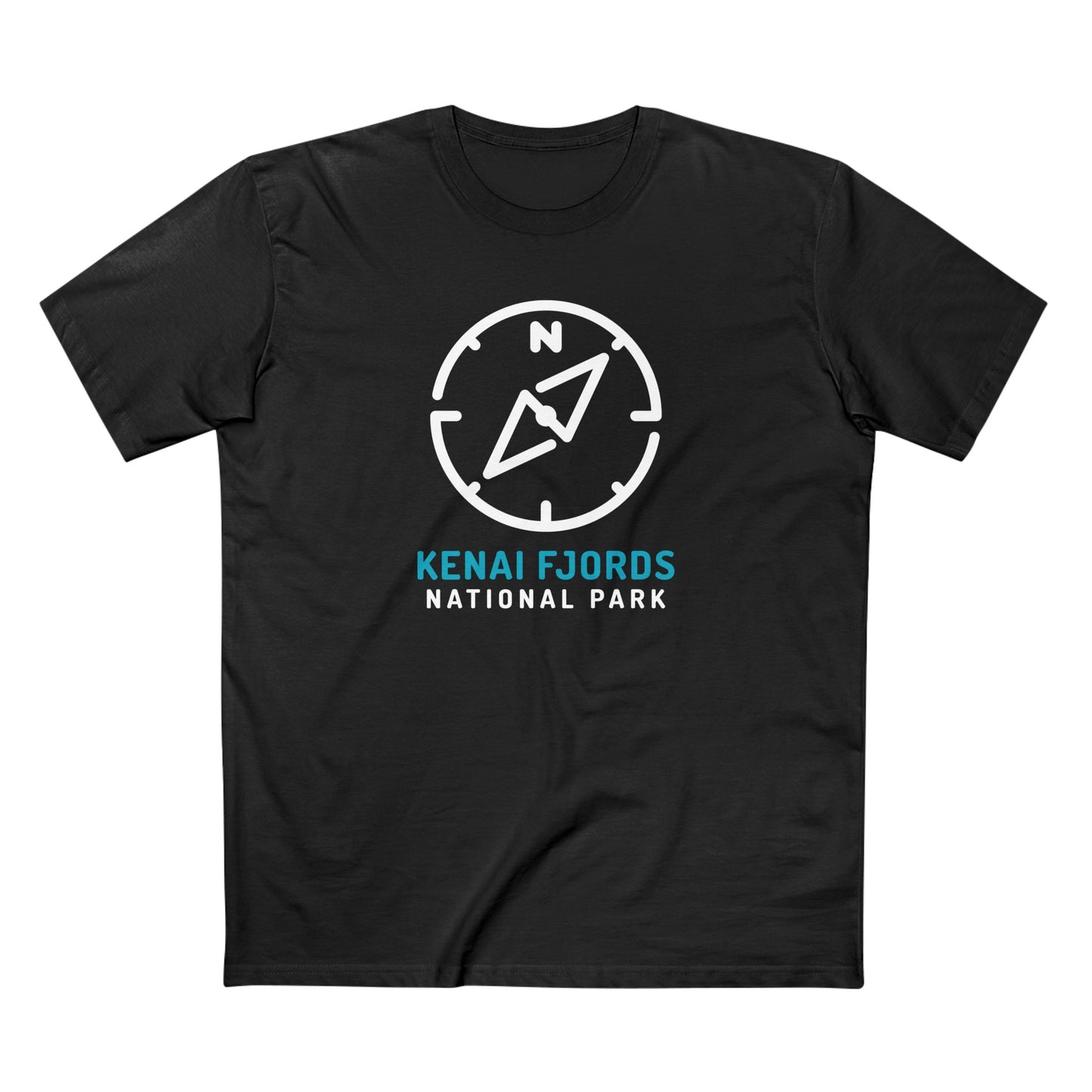 Kenai Fjords National Park T-Shirt Compass Design