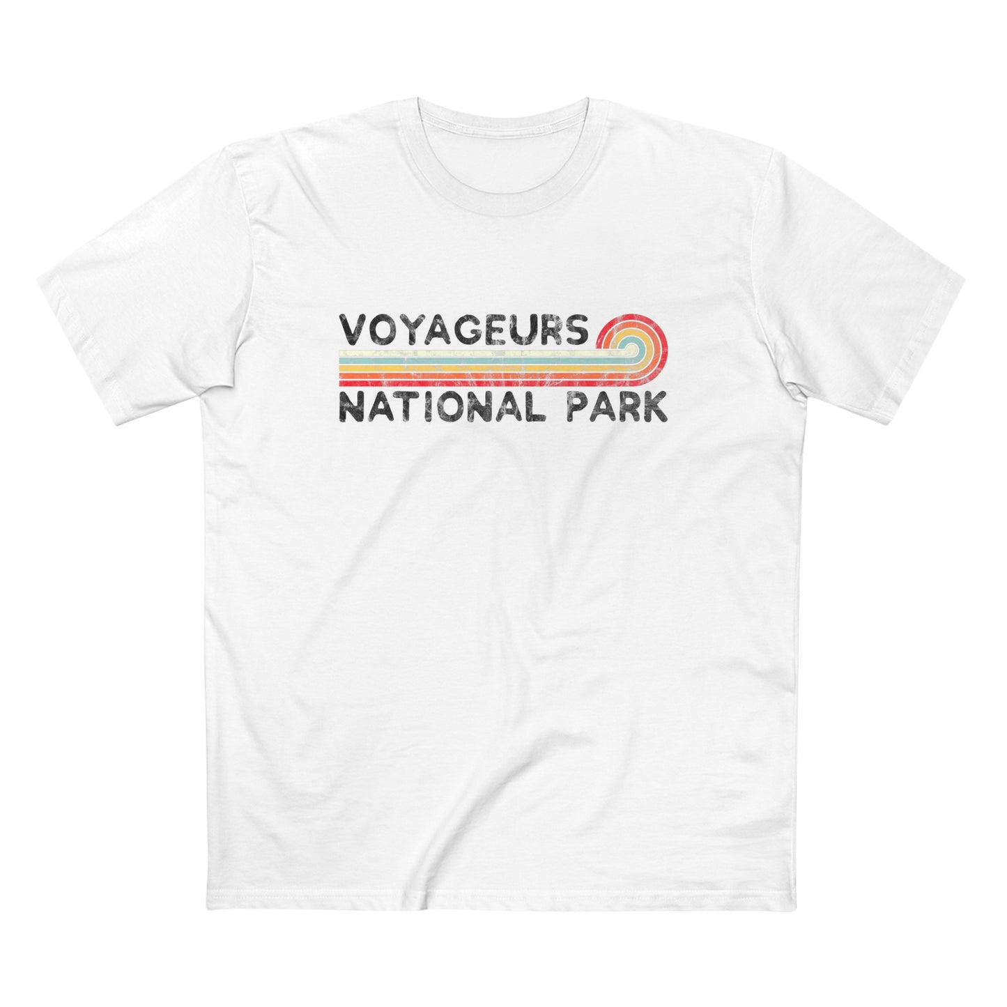 Voyageurs National Park T-Shirt - Vintage Stretched Sunrise